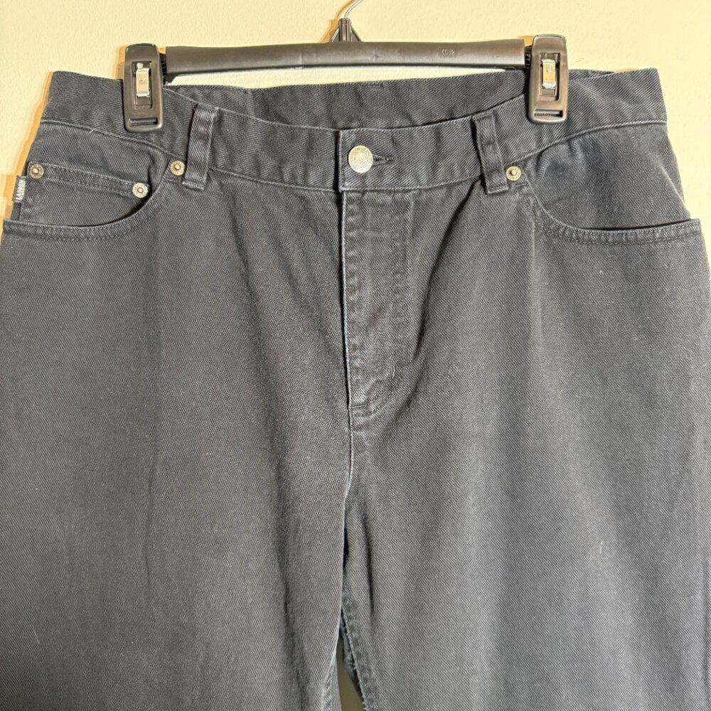 NWOT Lauren Jeans Co. Ralph Lauren Straight Leg Denim Jeans Women's 14 Black - Picture 6 of 13